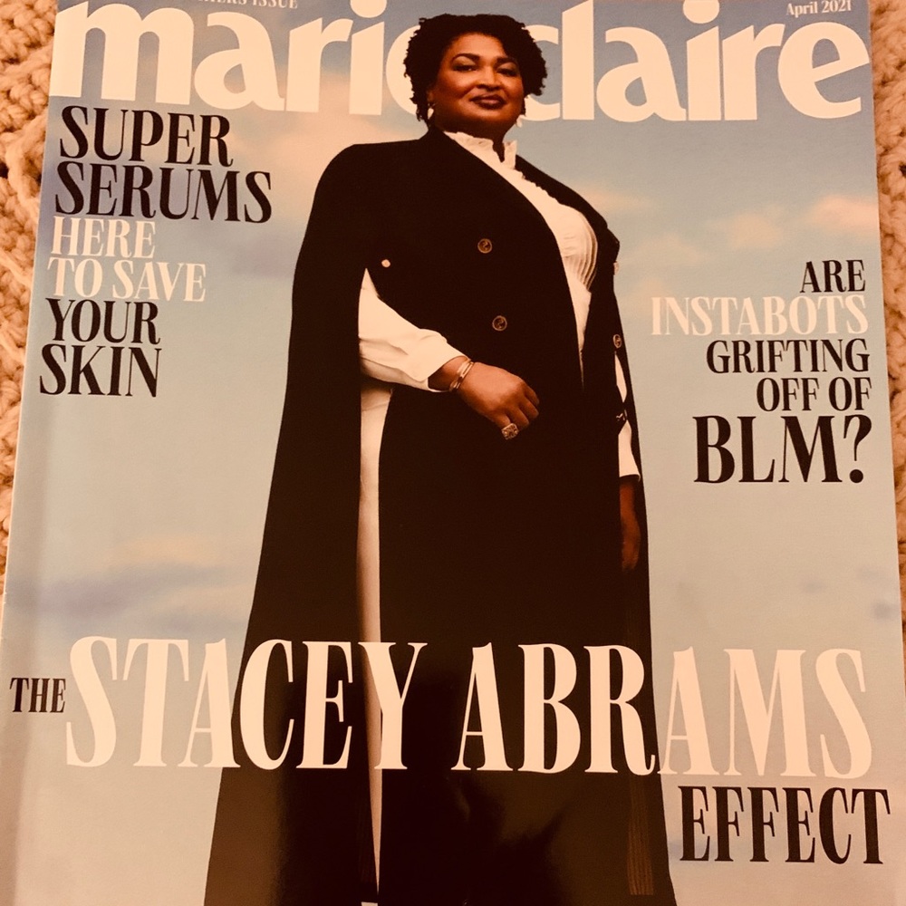 Marie Claire collectible Stacey Abrams April 2021